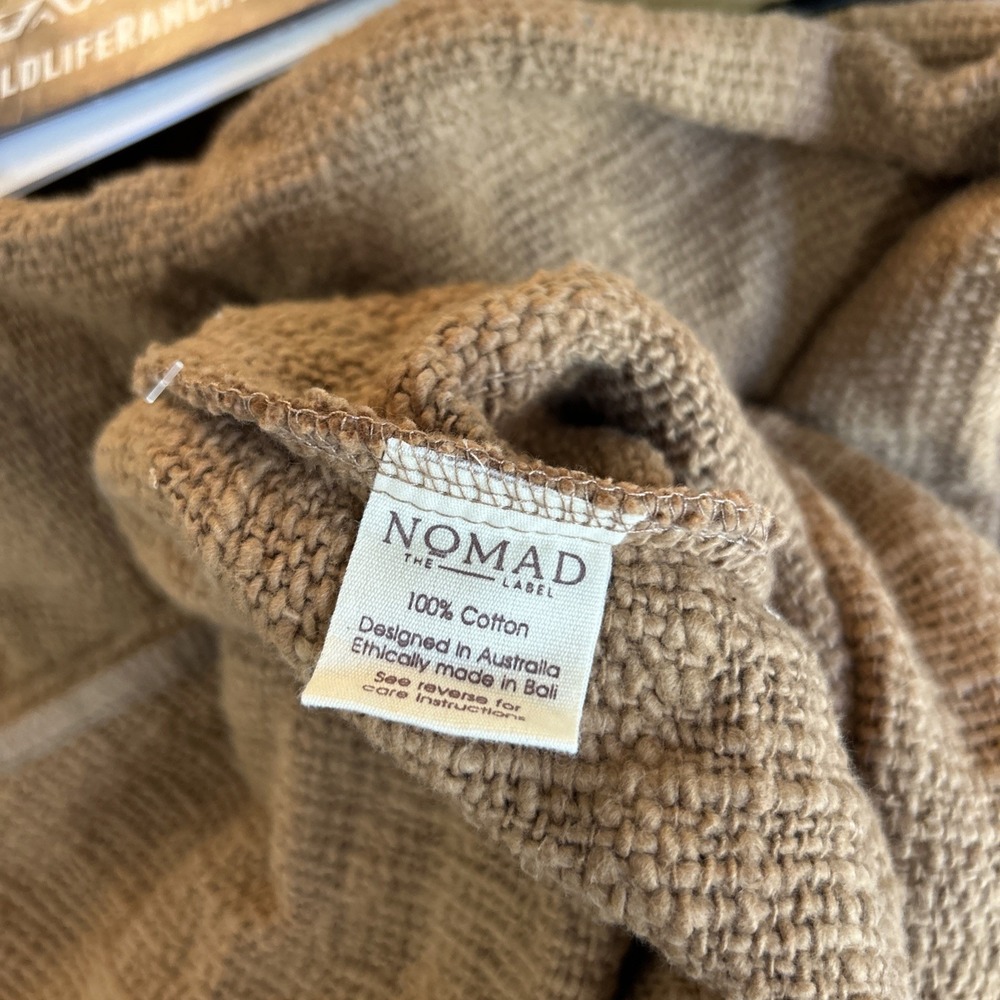 Nomad the Label Small / Medium Bloom Cotton Shrug in Desert Sand Boxy Boho - Picture 13 of 13